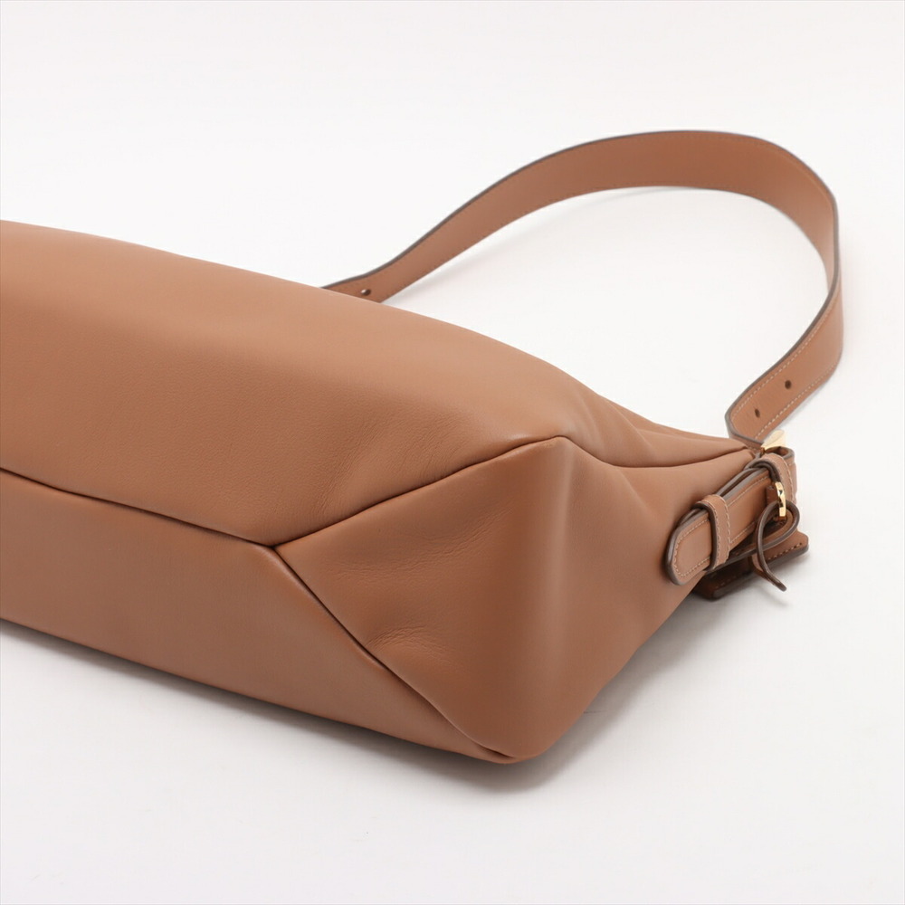 Prada Aime Leather Shoulder Bag Brown - Picture 3 of 8